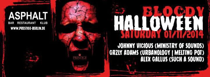 Event - BLOODY HALLOWEEN - JOHNNY VICIOUS | ALEX GALLUS | GRZLY ADAMS ...