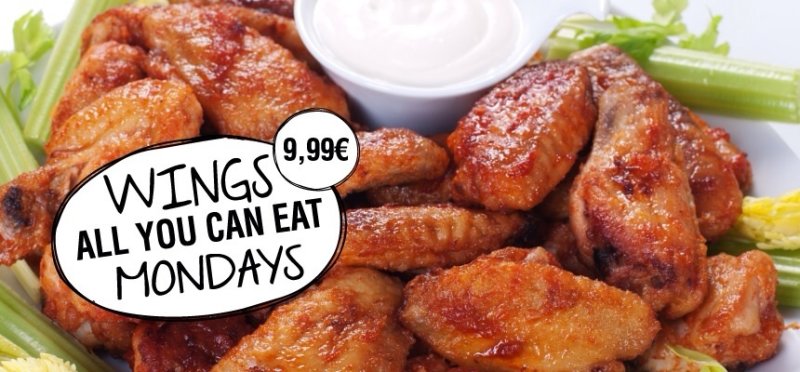 Chicken wings at Chillers in Heilbronn