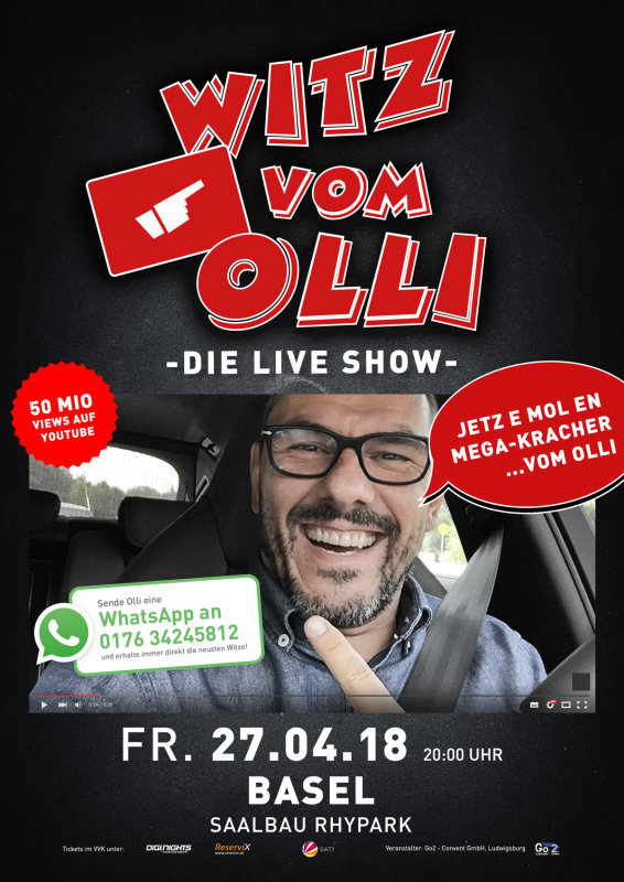 Flyer Witz vom Olli - die LIVE Show - CH-Basel