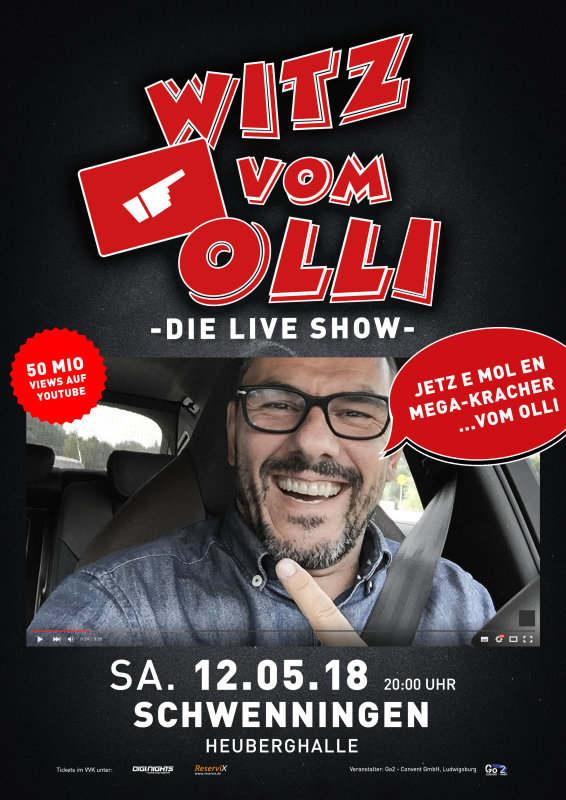 Flyer Witz vom Olli - die LIVE Show - Schwenningen (Heuberg)