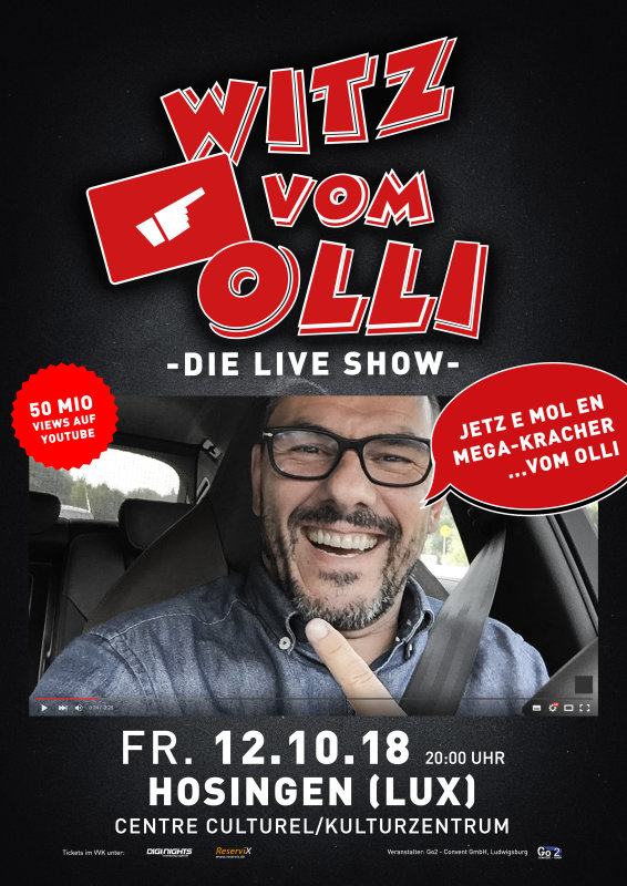 Flyer Witz vom Olli - die LIVE Show - L-Hosingen (Luxemburg)