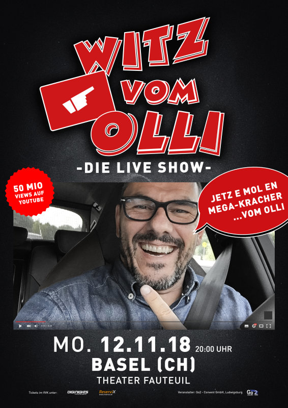 Flyer Witz vom Olli - die LIVE Show - CH-Basel