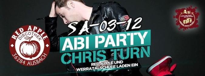 Party - Abi Party mit Chris Turn - RED APPLE in Ausbach ...