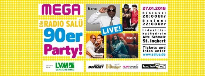 Party MEGA 2018 Die RADIO SALÜ 90erParty EventHaus