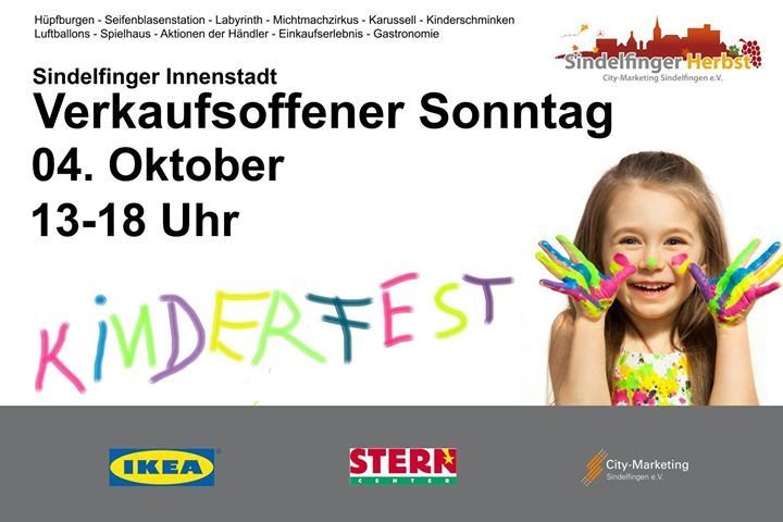 Party Verkaufsoffener Sonntag Sindelfingen Stadtmitte 04.10.2015