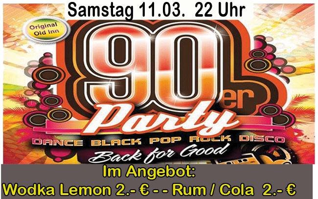 Party - Original OLD INN 90er Party - Old Inn in ...