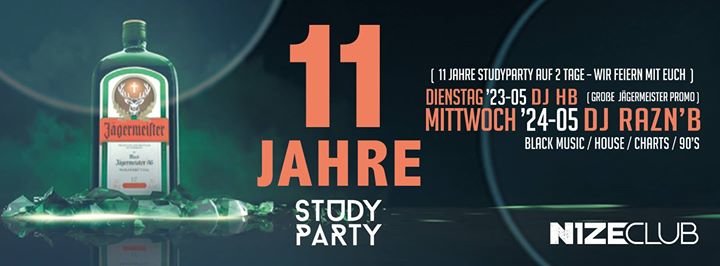 Party - 11 Jahre Jahre Studyparty Auf 2 tage- Wir feiern mit euch ...