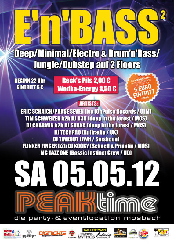 Photos - Drum'n'Bass - PEAKtime in Mosbach-Neckarelz - 05.05.2012