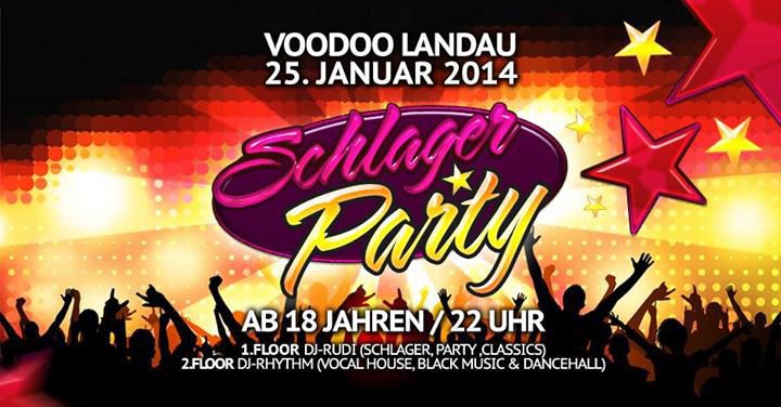 Party Schlagerparty Mit Dj Rudi Vol 2 Vodoo Club In Landau 25 01 14