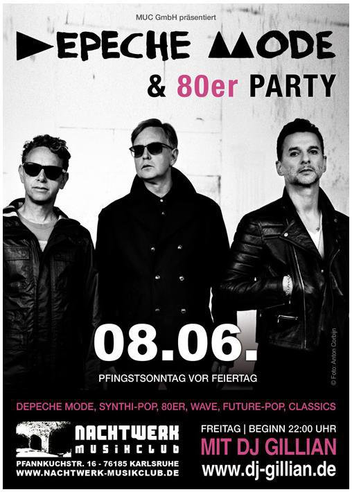 Mode Events Party - Depeche Mode & 80er Party - Nachtwerk Musikclub in Karlsruhe ...