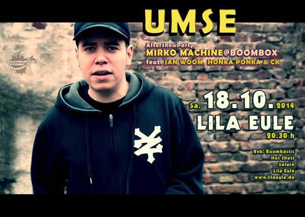 Mirko Machine Party - UMSE (live) & MIRKO MACHINE@Boombox - Lila Eule - 18.10.2014