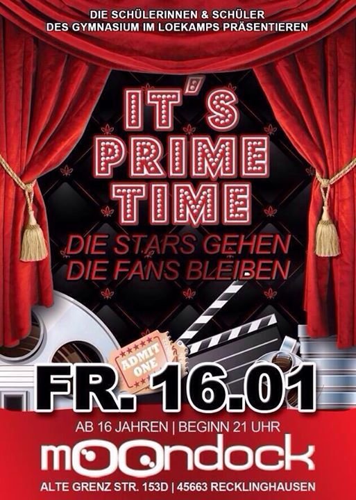 Party - >>> IT'S PRIME TIME - Moondock - 16.01.2015