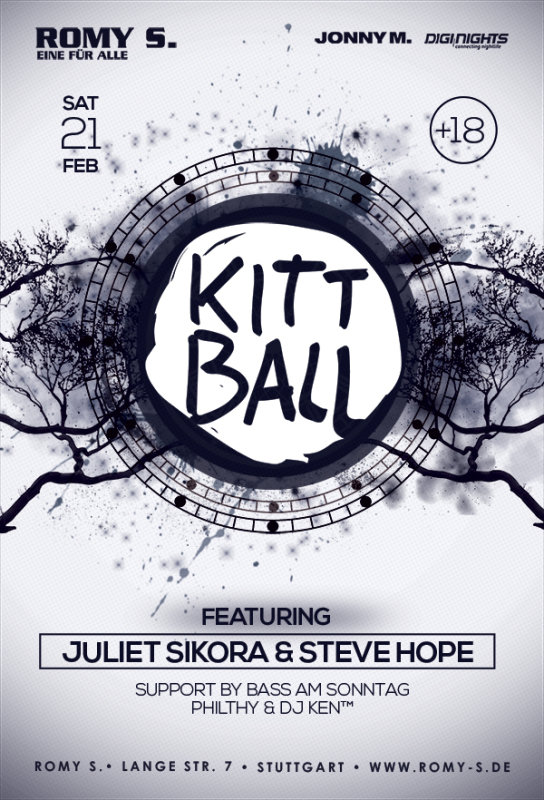 Party Kittball Nacht Juliet Sikora & Steve Hope // support by