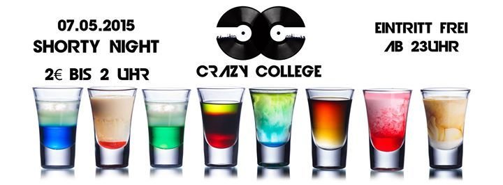 Party CRAZY COLLEGE Shorty Night ClubDiamonds in Köln 14.05.2015