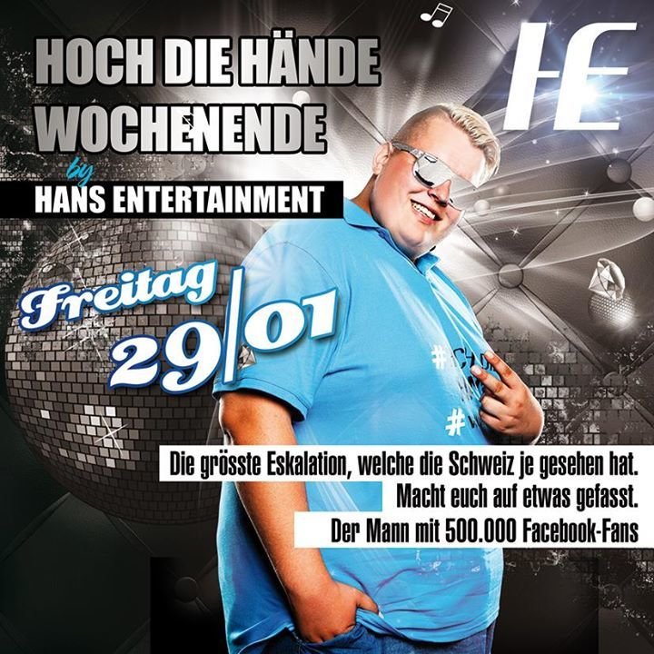 Party Hoch die Hände Wochenende mit Hans Entertainment Mausefalle 29.01.2016