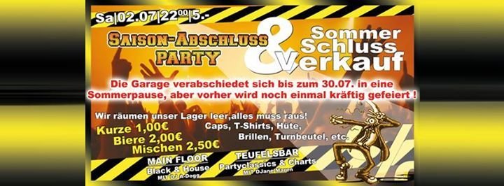 Festa Saisonabschluss Vs Ssv Garage Buxtehude Garage In Buxtehude 02 07 2016