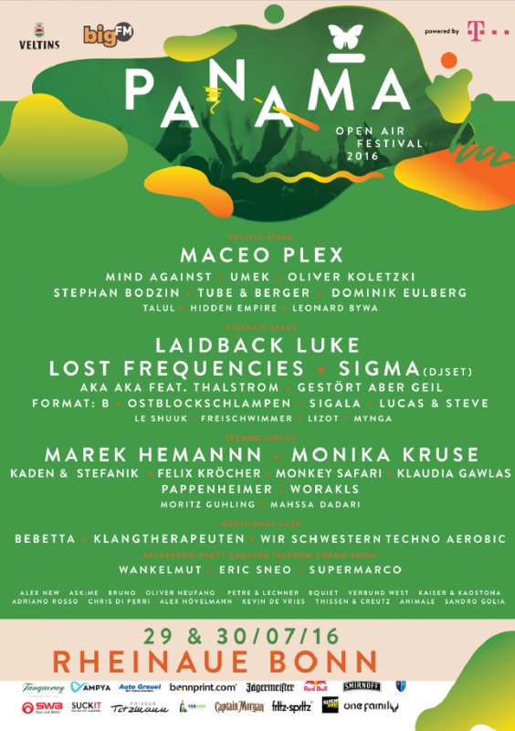 Festival - PANAMA Festival - Rheinaue in Bonn - 30.07.2016