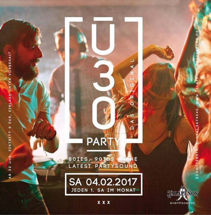 Party - Ü30 - Das Original - Jalapenos in Regensburg - 04.02.2017