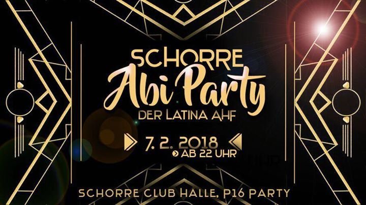 Party - Abiparty der Latina AHF - Schorre Halle in Halle ...