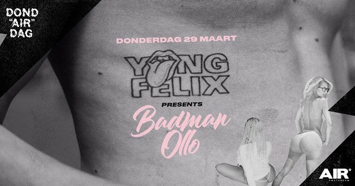 Party Yung Felix Presents Badman Ollo Air In Amsterdam 29 03 2018 Badman olla indir, badman olla müzik indir, badman olla mp3 şarkıları. diginights