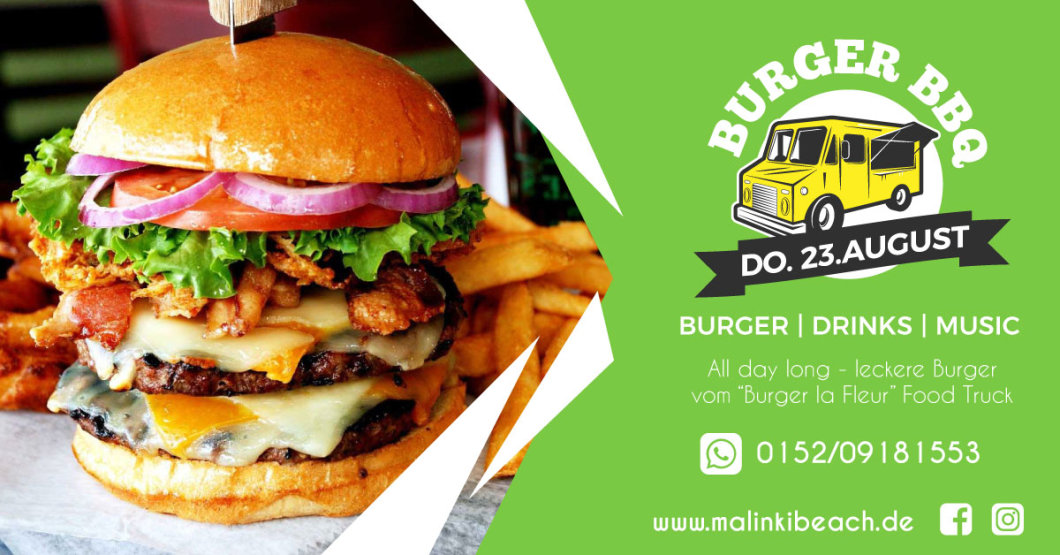 Party - Burger BBQ - Burger, Drinks & Musik - Malinki Beach in Bad ...