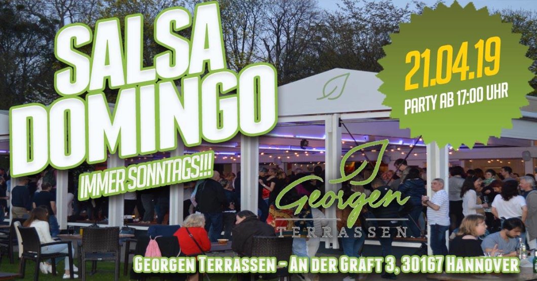 party salsa domingo mit live musik ostersonntag 21 04 2019 georgen terrassen in hannover 21 04 2019