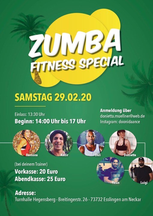 Sport Zumba Fitness Special Turnhalle Hegensberg in Esslingen am