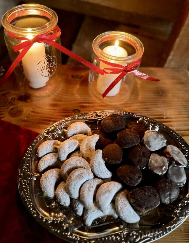 Vorweihnachtliche Stimmung im Weinberg