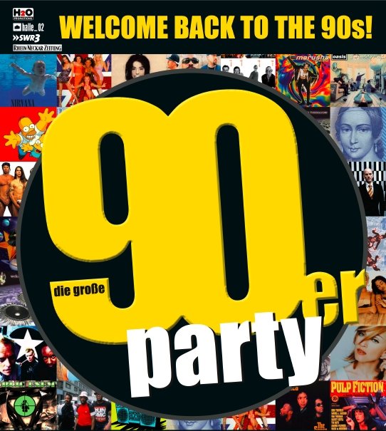 Hintergrund Veranstaltungsreihe 90er Party - Welcome Back to the 90ies