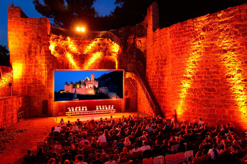Hintergrund Veranstaltungsreihe Burgfilmfest Wertheim - Open-Air-Kino auf Burg Wertheim