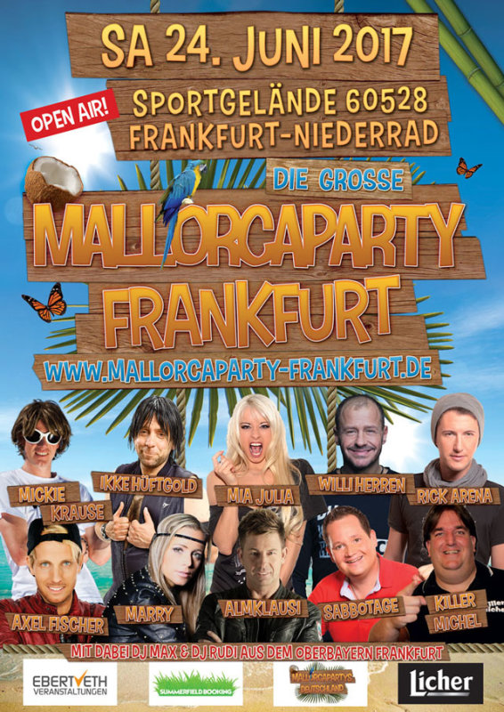 Hintergrund Veranstaltungsreihe Mallorcaparty Frankfurt