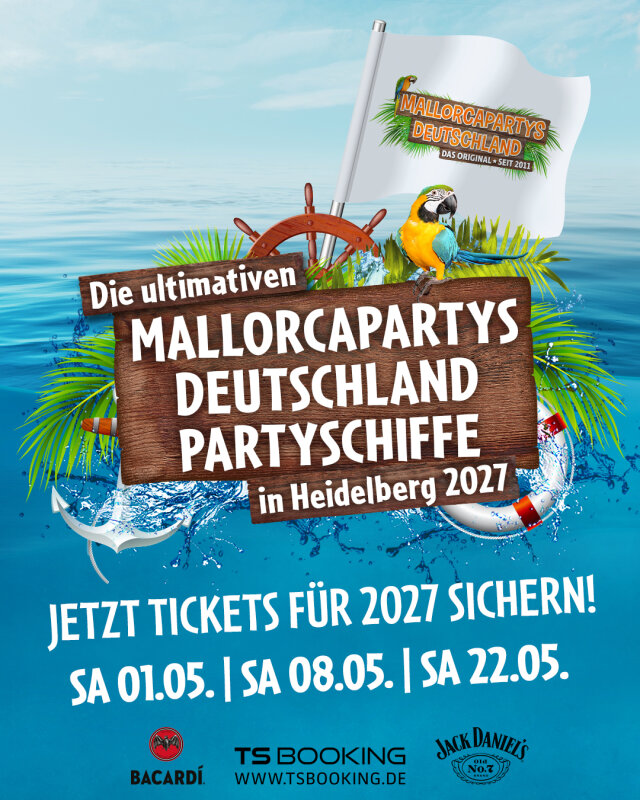 Hintergrund Veranstaltungsreihe Mallorcapartys Deutschland Partyschiffe Heidelberg