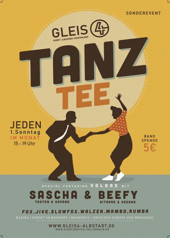Hintergrund Veranstaltungsreihe Tanztee mi Volare