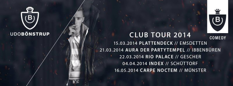 Hintergrund Veranstaltungsreihe UDO BÖNSTRUP  DIE CLUB TOUR 