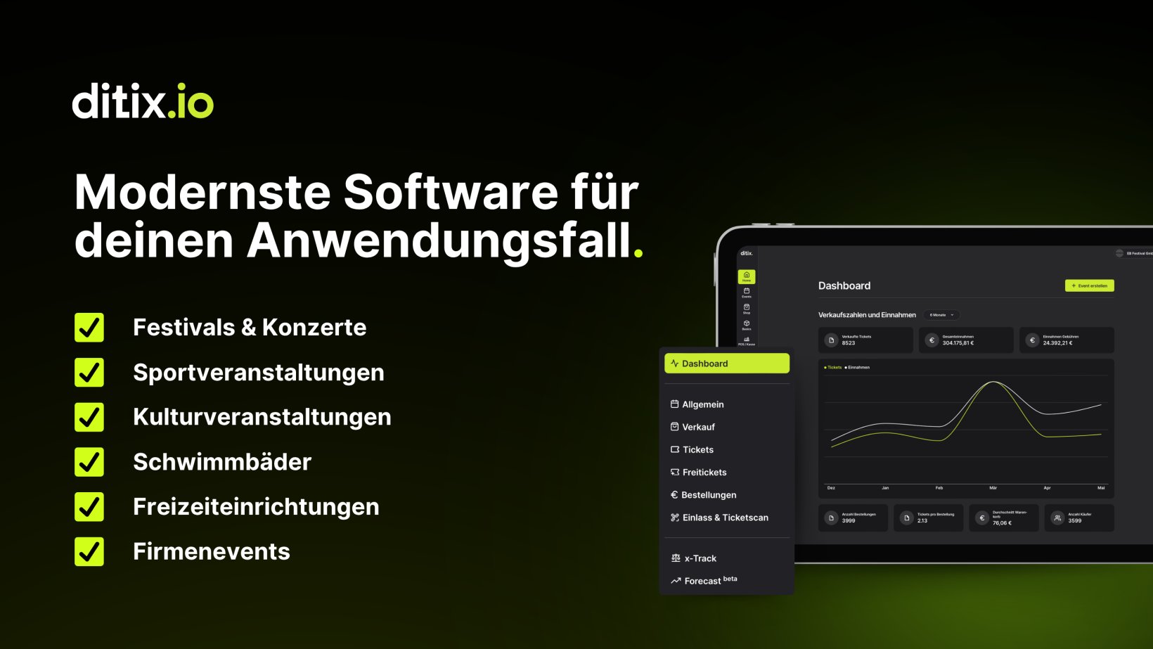 Vorschau ditix.io - die neue Ticketsoftware von diginights